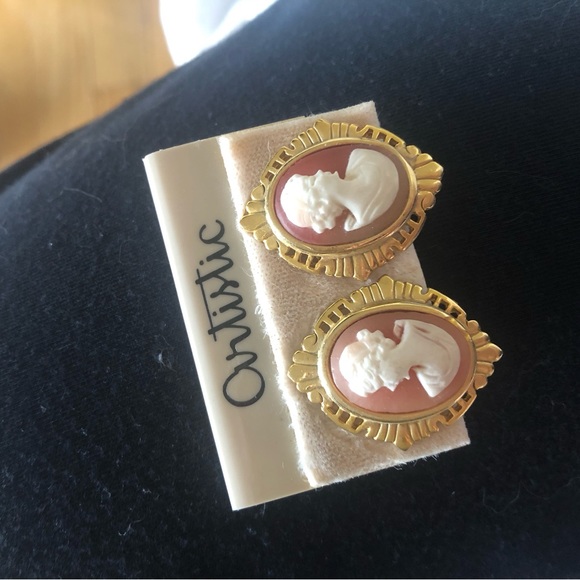 Cameo earrings. Vintage. - Picture 14 of 16